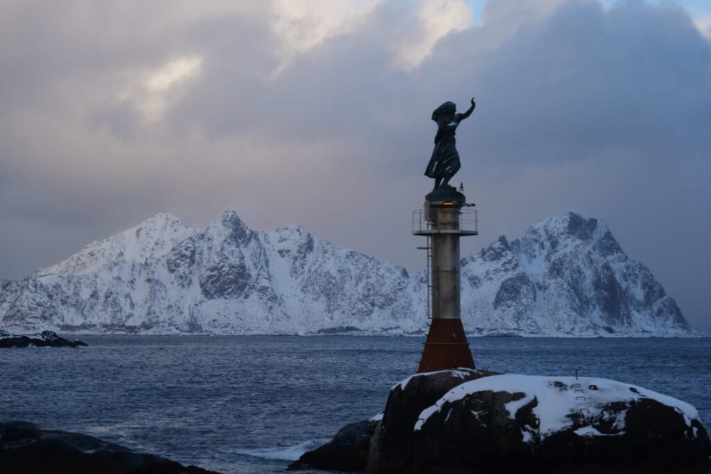 The statue of the Fisherman's Wife in Svolvaer