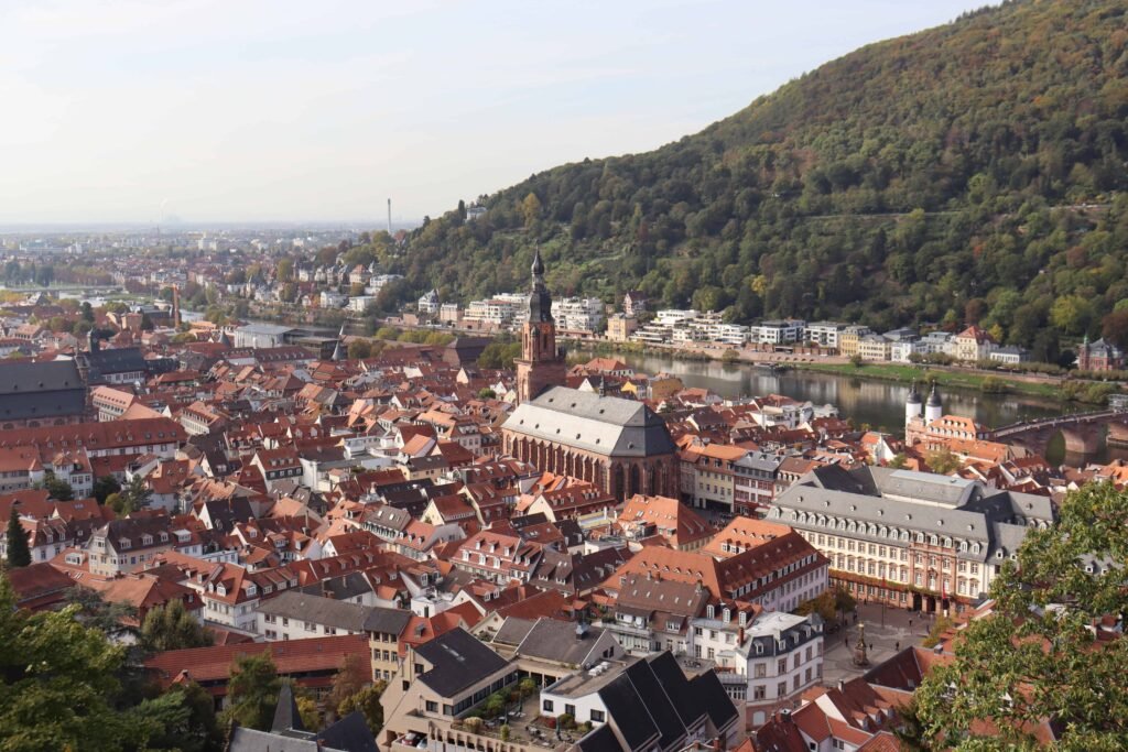 The view over Heidelberg from Heidelberg Castle!