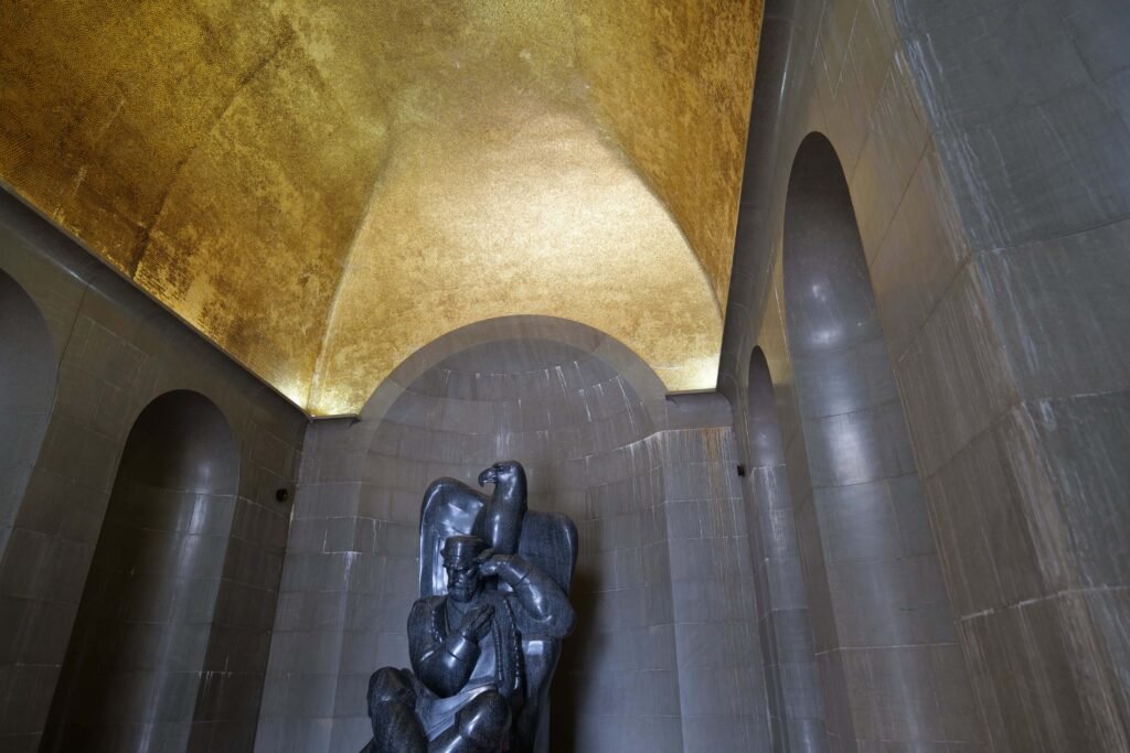 Inside the mausoleum