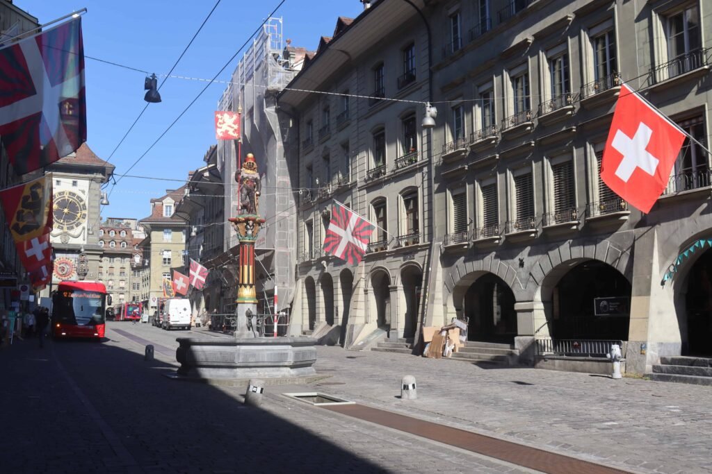Bern's famous covered arcades are especially great to wander if it's a rainer day!
