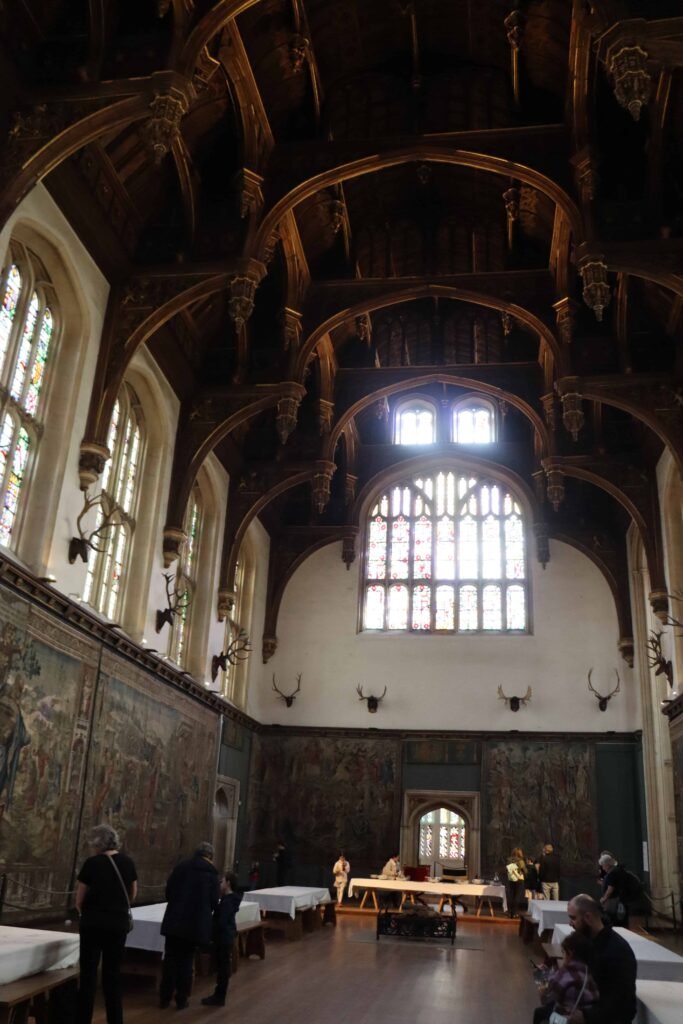 Inside the Great Hall at Hampton Court