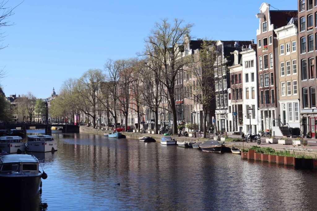 Walking Amsterdam's canals in April!