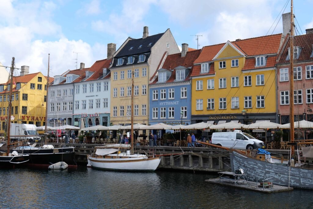 Seeing Nyhavn harbour from the water