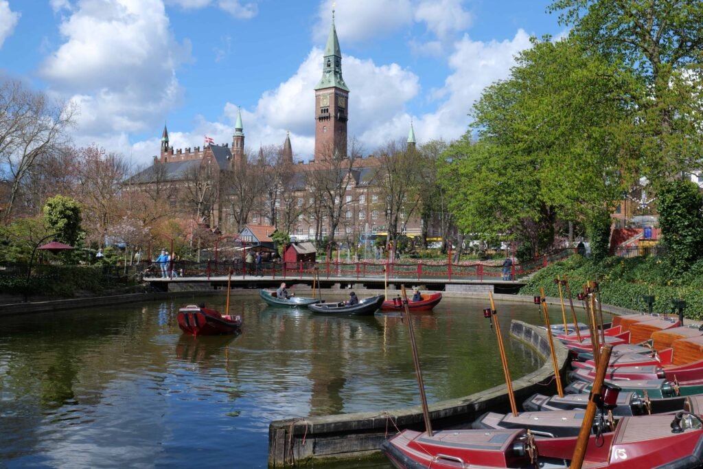 The boat lake at Tivoli Park