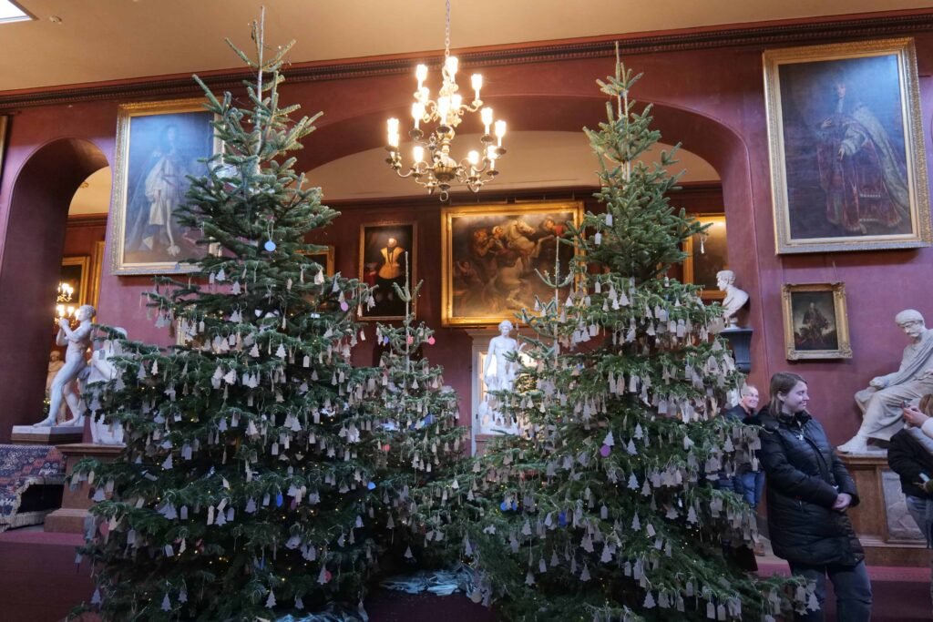 The Petworth art gallery at Christmas