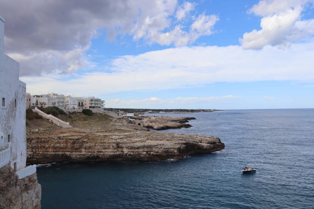 Another view of the rugged coastline around Polignano a Mare