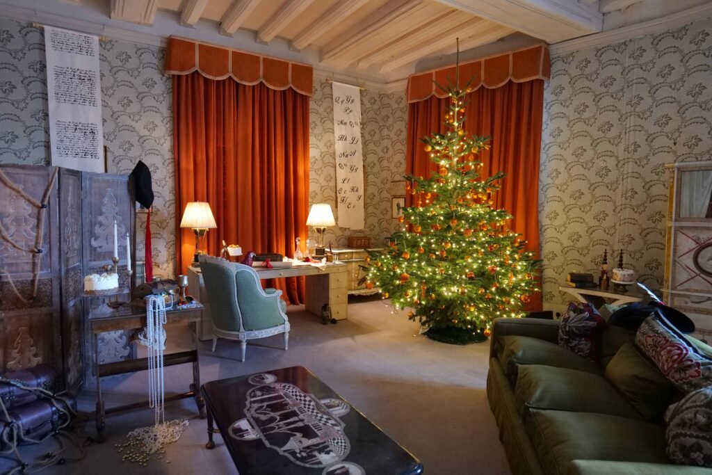 Leeds Castle decorated for Christmas