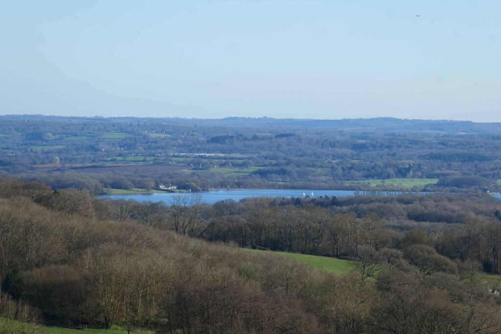 Bewl Water and the Weald of Kent from Emmetts Garden