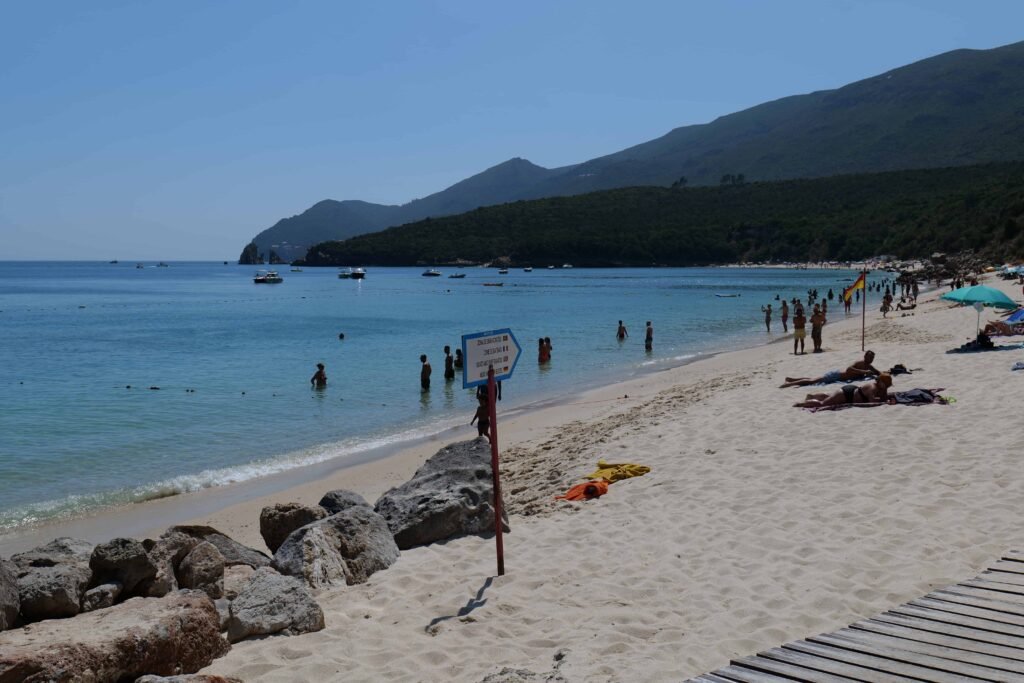 Relaxing on the beach in Arrábida!