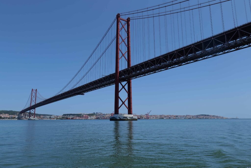 Sailing under Lisbon's bridges!