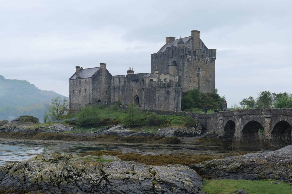 Walking around the grounds of Eilean Donan Castle