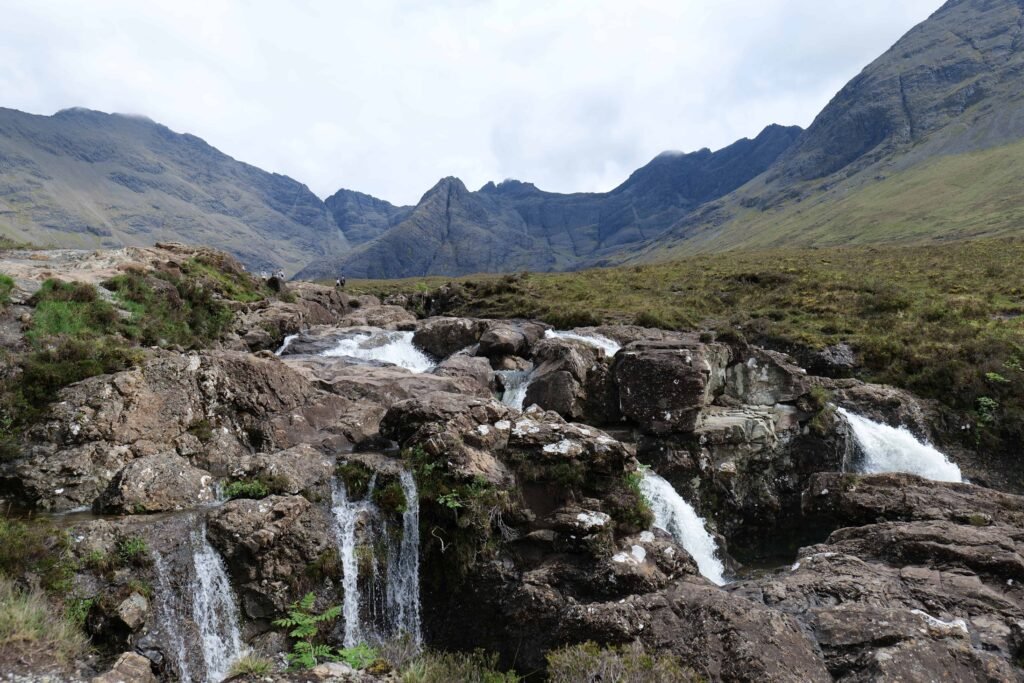 Just one of the many waterfalls at the Fairy Pools of Skye!