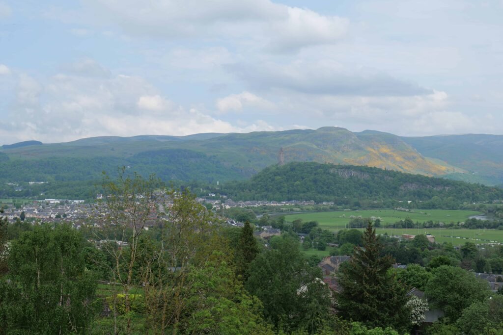 The view over the surrounding countryside from Stirling Castle!
