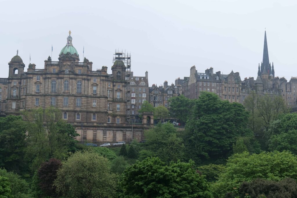 The Edinburgh city skyline