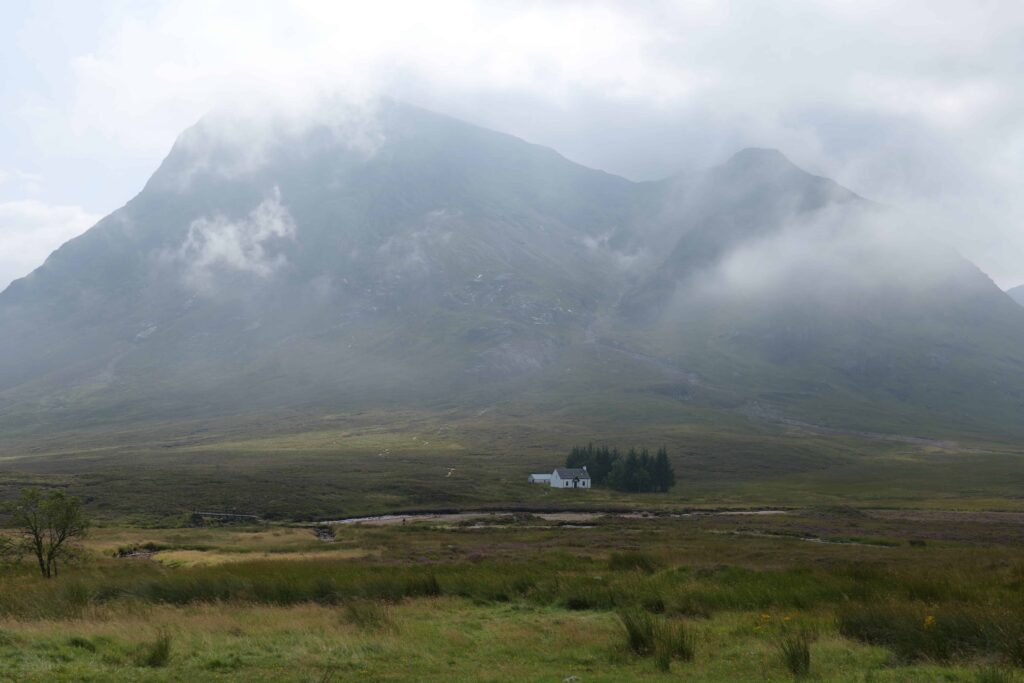 Low mist in the Glencoe Valley in summer!