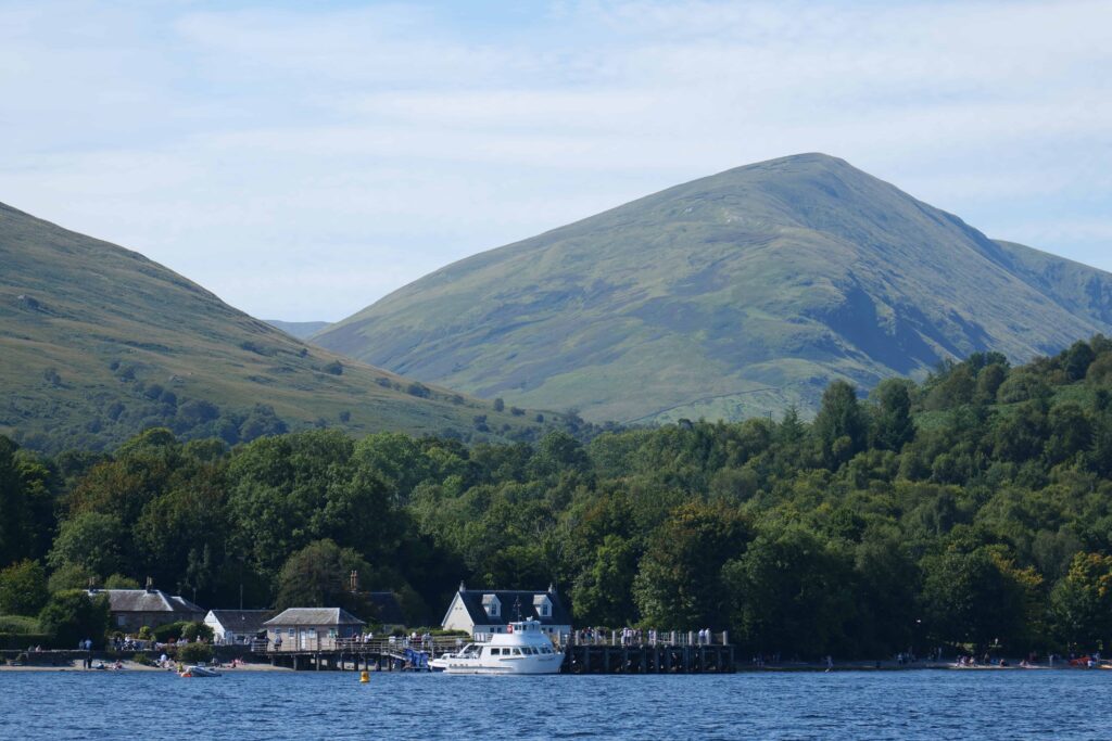 Leaving the village behind to take to the water!