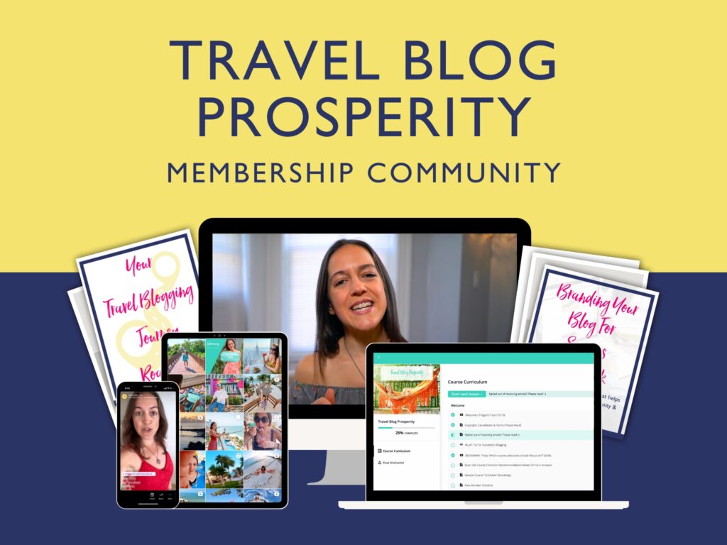Travel Blog Prosperity membership